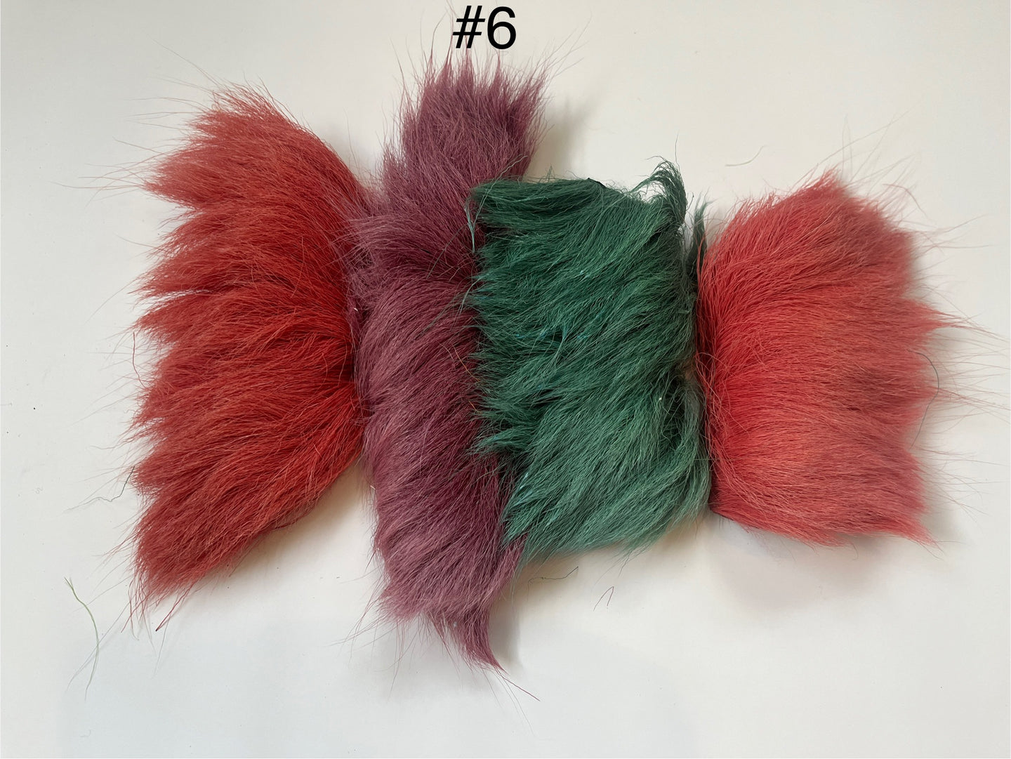 Dyed Caribou fur Tufting bundles