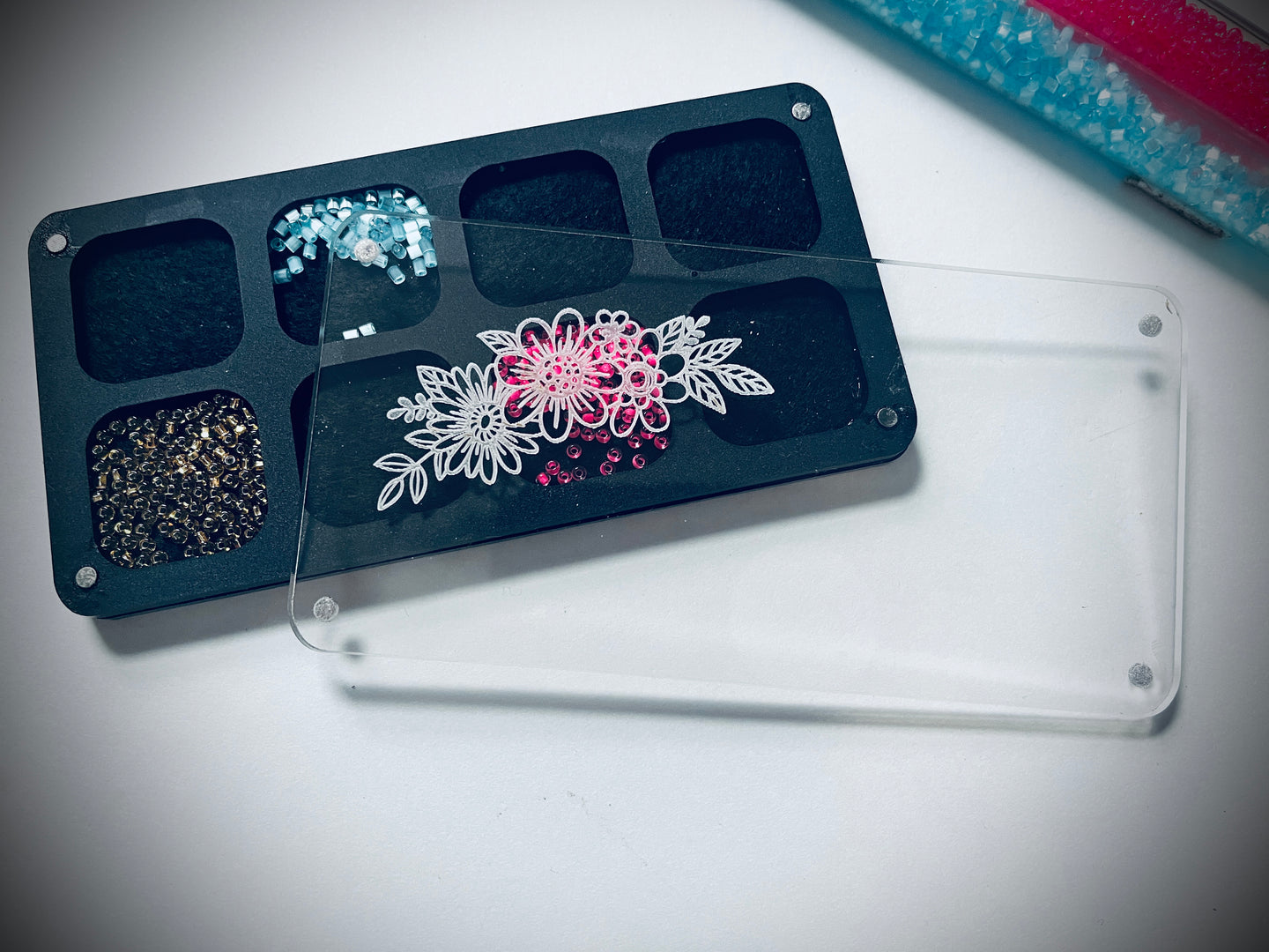 Mini Magnetic Acrylic beading tray