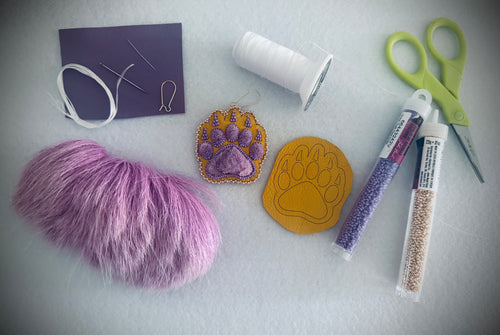 Bear paw Tufted Earring Kit