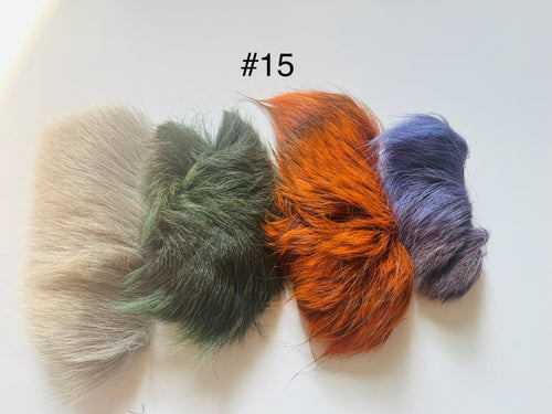 Dyed Caribou fur Tufting bundles