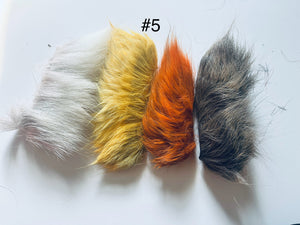 Dyed Caribou fur Tufting bundles