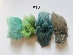 Dyed Caribou fur Tufting bundles