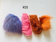 Dyed Caribou fur Tufting bundles