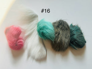 Dyed Caribou fur Tufting bundles