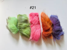 Dyed Caribou fur Tufting bundles