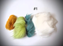 Dyed Caribou fur Tufting bundles