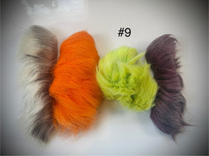 Dyed Caribou fur Tufting bundles