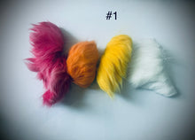 Dyed Caribou fur Tufting bundles