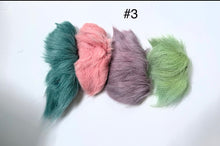 Dyed Caribou fur Tufting bundles