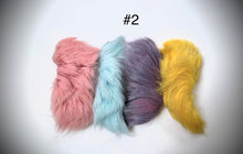 Dyed Caribou fur Tufting bundles
