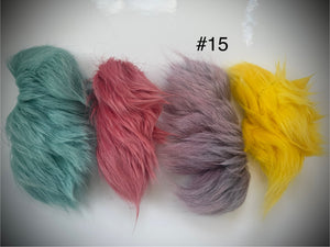 Dyed Caribou fur Tufting bundles