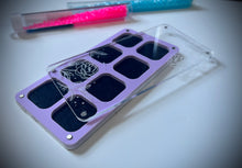 Matte Purple Mini Magnetic Acrylic beading tray