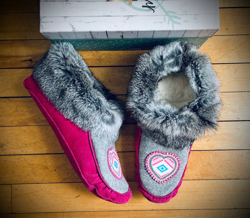 Ready to ship Pink Moccasins size 10