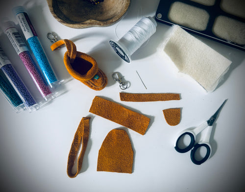 Mini Moccasin Keychain kit