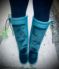 Turquoise Seal skin Mukluks