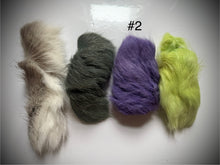 Dyed Caribou fur Tufting bundles