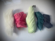 Dyed Caribou fur Tufting bundles