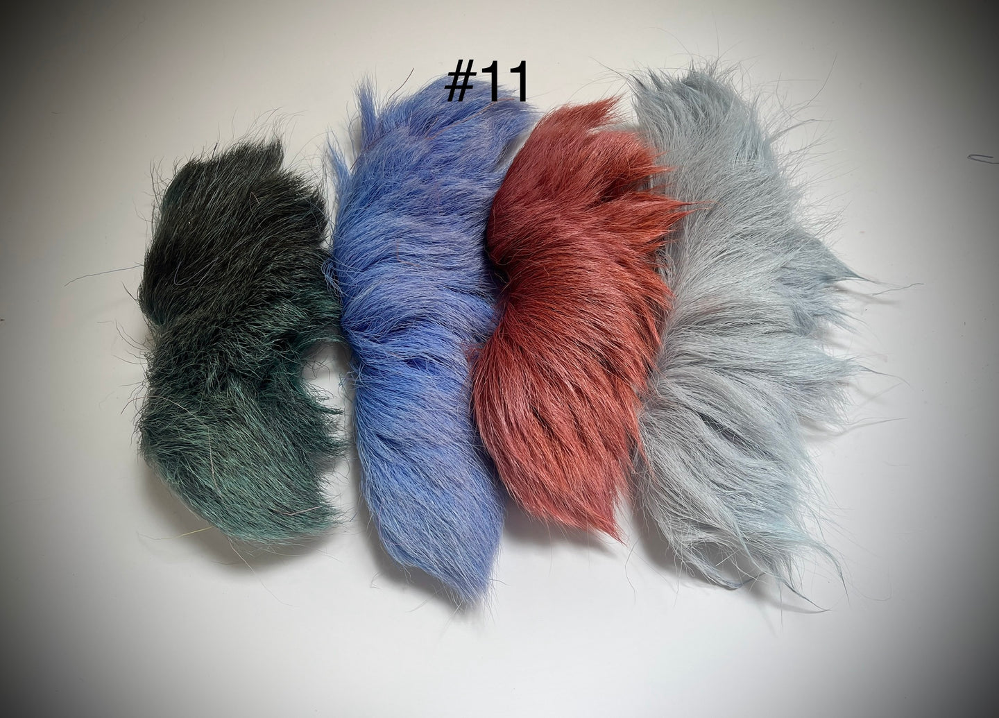 Dyed Caribou fur Tufting bundles