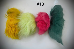 Dyed Caribou fur Tufting bundles
