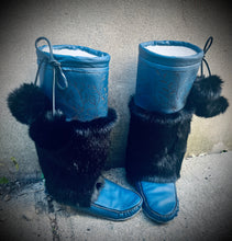 Ready to ship blue Mukluks size 8