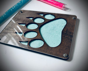 Magnetic lid Bear paw beading tray