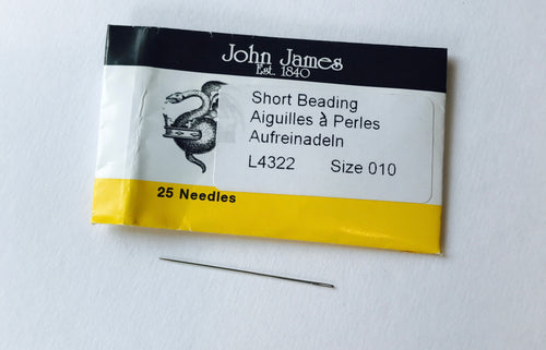 Size 10-Short Beading Needles