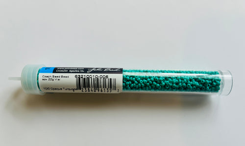 10/0 opaque Turquoise seed beads