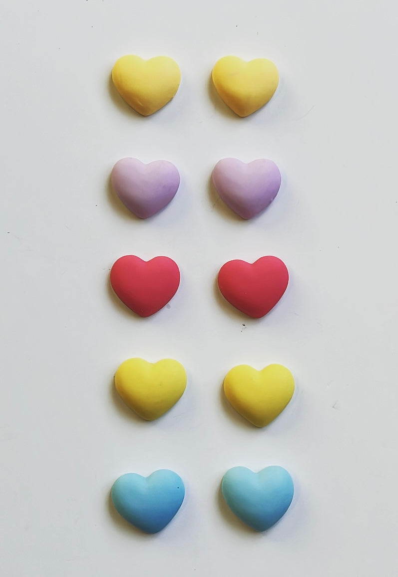 Matte Heart Earring centres