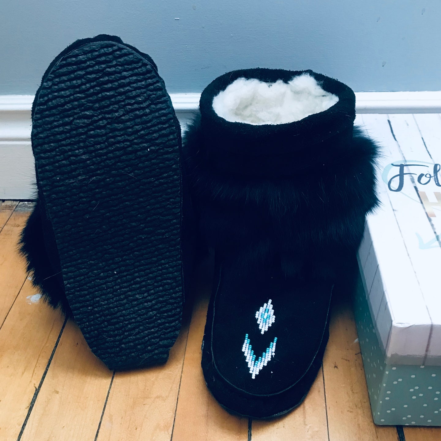 Custom made mini mukluks