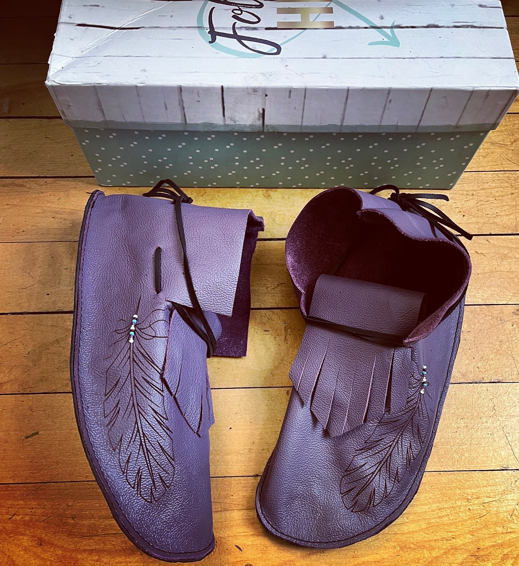 Feather Summer Moccasin Kit- Ladies – Brittany's Handmade Designs